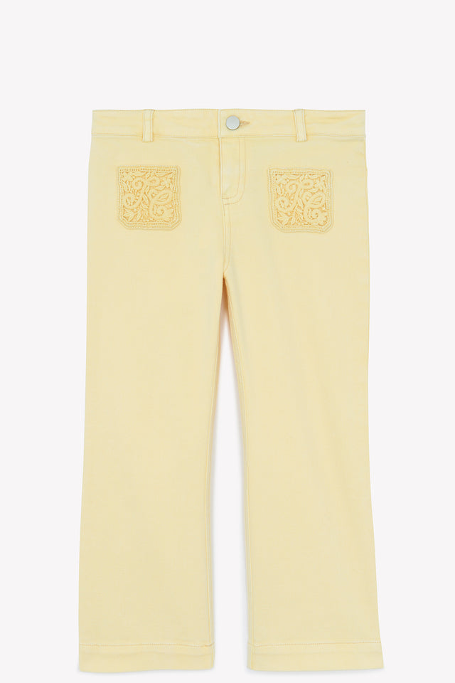 Jean - Pollen évasé broderie - Image principale