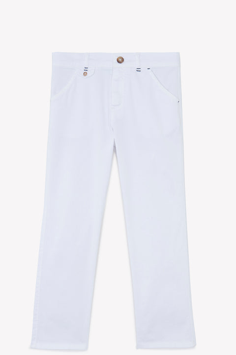 Hosen - Weiss Köper - Image principale