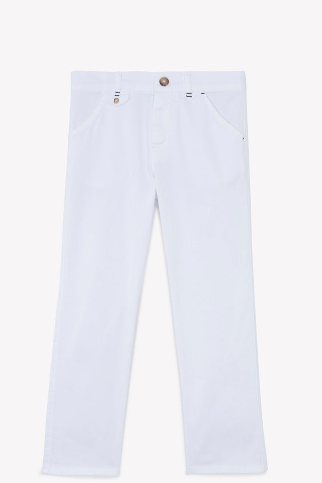 Hosen - Weiss Köper - Image principale