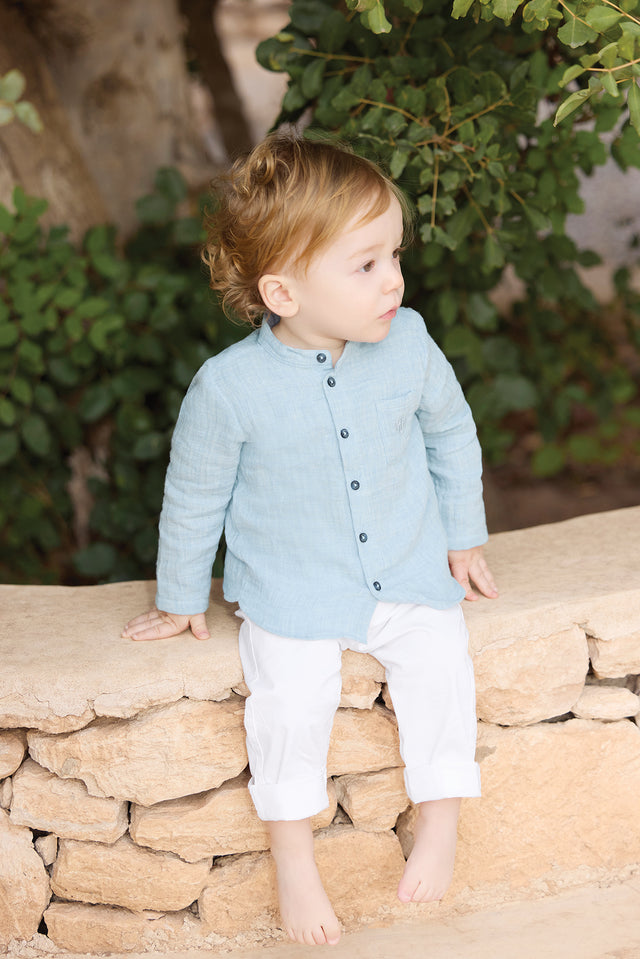Pantalon - Blanc sergé - Image principale
