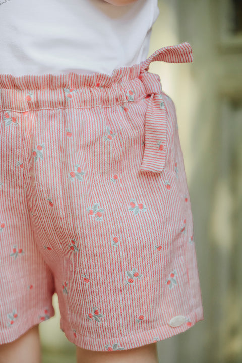 Short - Coquelicot rayures - Image principale