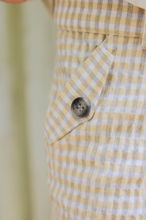 Kurze Hose - Schatz Karo Zweifarbiges Gingham - Image principale