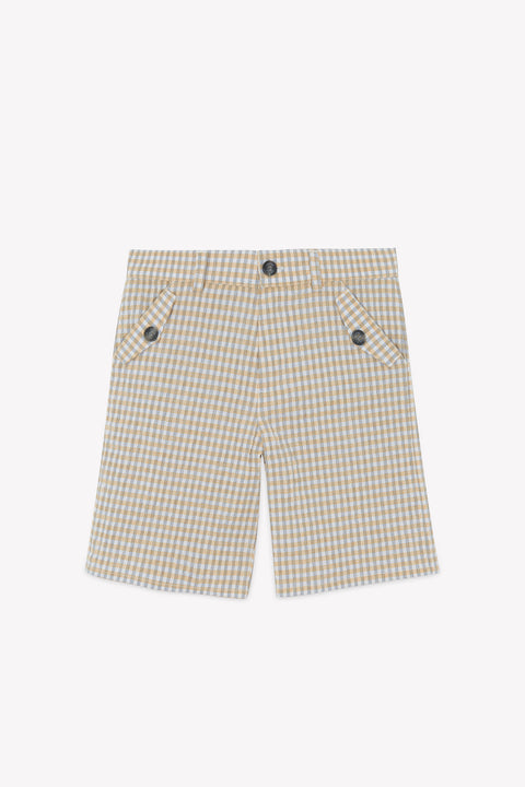 Kurze Hose - Schatz Karo Zweifarbiges Gingham - Image principale