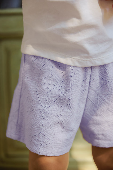 Short - Lila broderies anglaises - Image principale