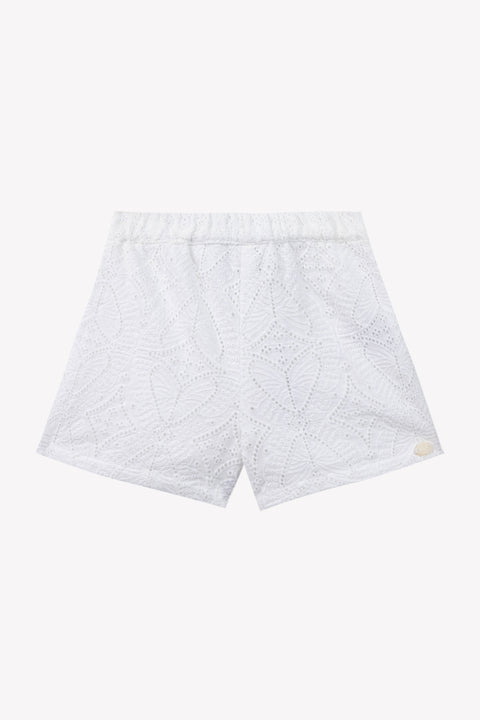 Short - Blanc broderies anglaises - Image principale