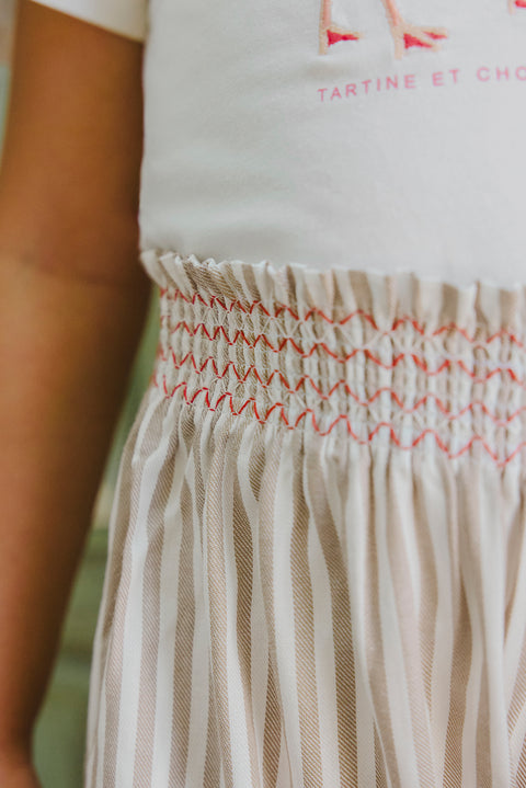 Short - Ambre rayures smock - Image principale