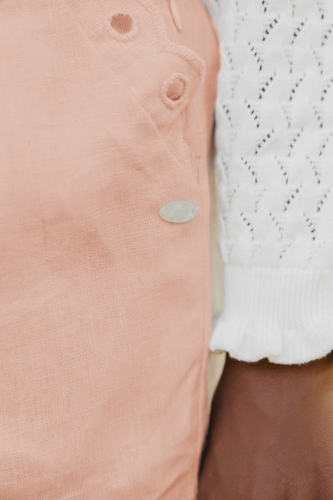 Short - Pivoine lin détails ajourés - Image principale