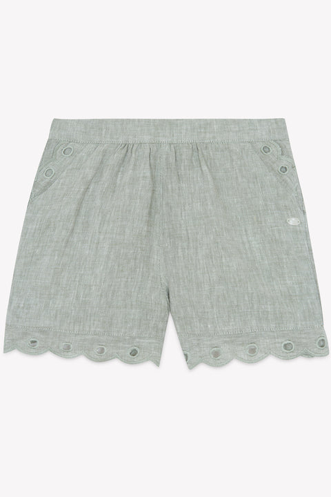 Short - Kaki lin détails ajourés - Image principale
