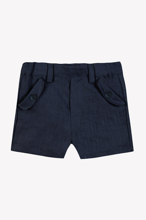 Short - Navy Linen - Image principale