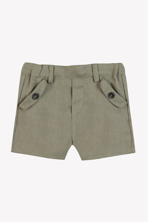 Short - Green fern Linen - Image principale