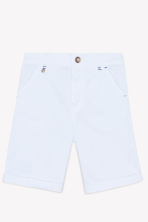 Kurze Hose - Weiss Köper - Image principale