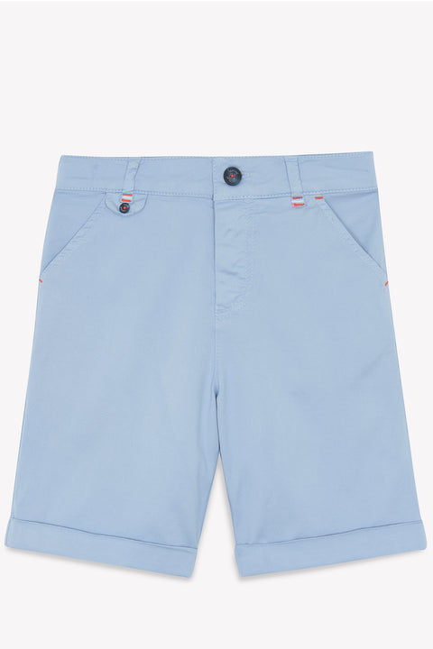 Kurze Hose - Blau Graué Köper - Image principale