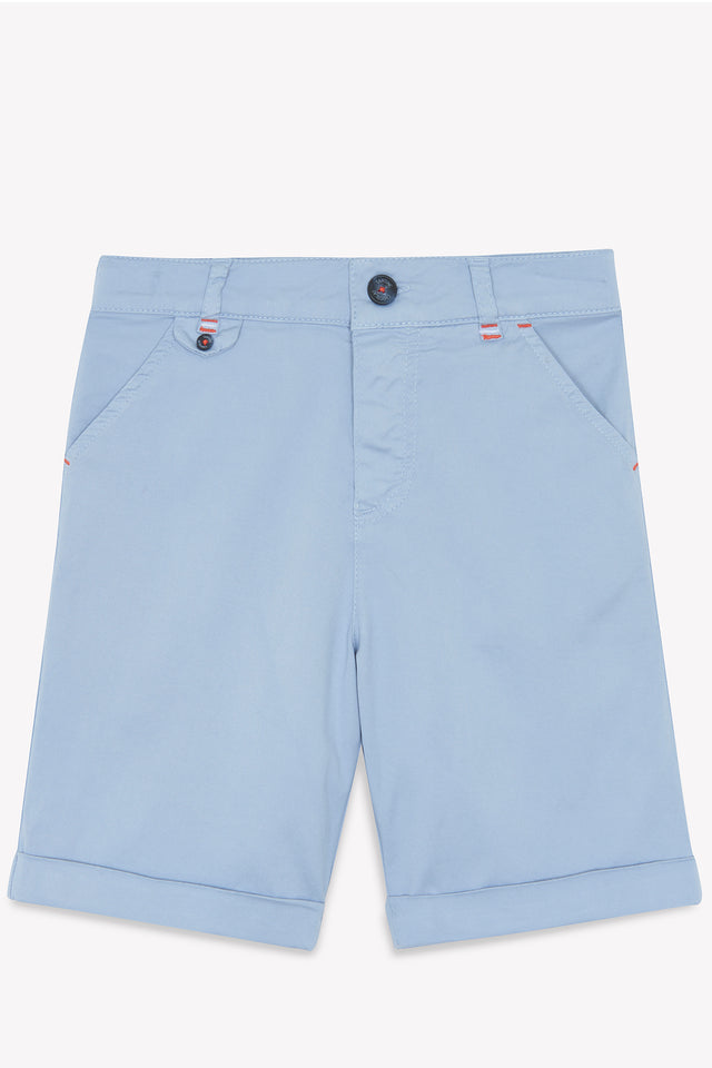 Kurze Hose - Blau Graué Köper - Image principale