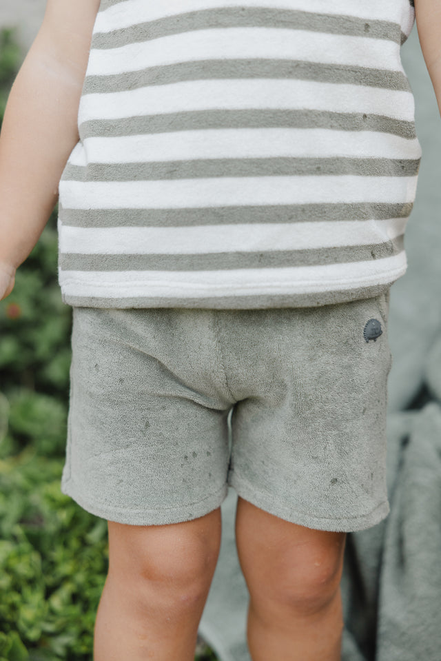 Pantaloncino - Verde felce Maglia spugna - Image principale