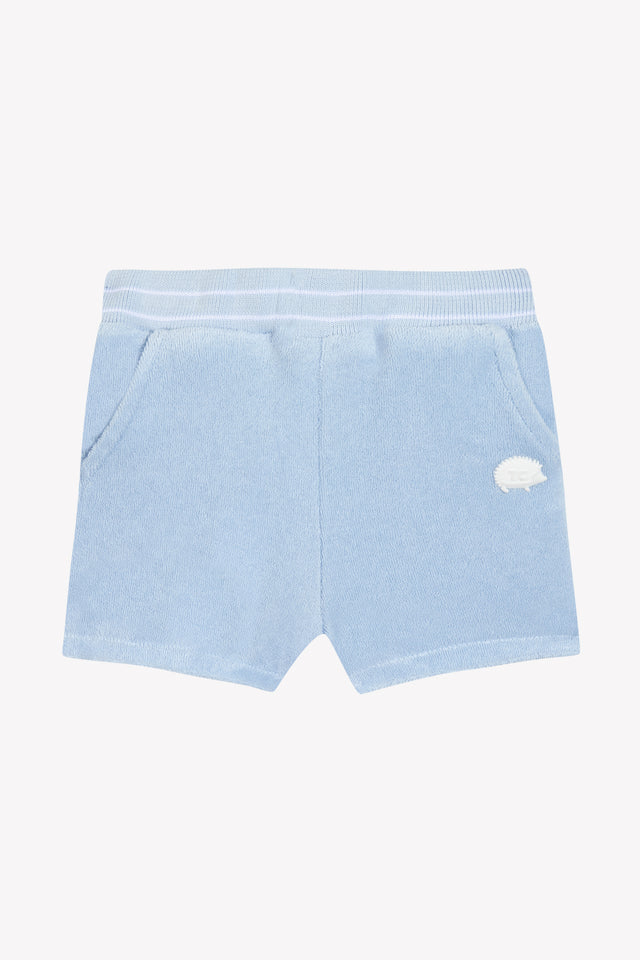 Kurze Hose - Blau gewaschen Strickwaren Schwamm - Image principale