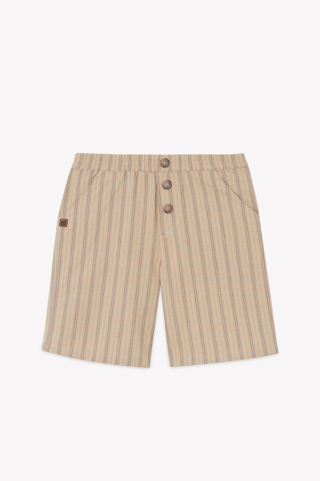 Kurze Hose - Ocker Streifens - Image principale