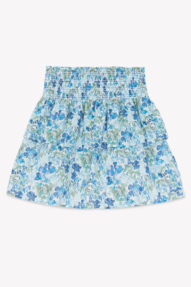 Jupe - Bleu tissu liberty - Image principale