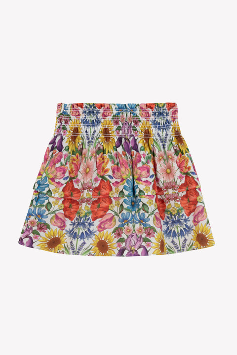 Jupe - Multicolore tissu liberty - Image principale