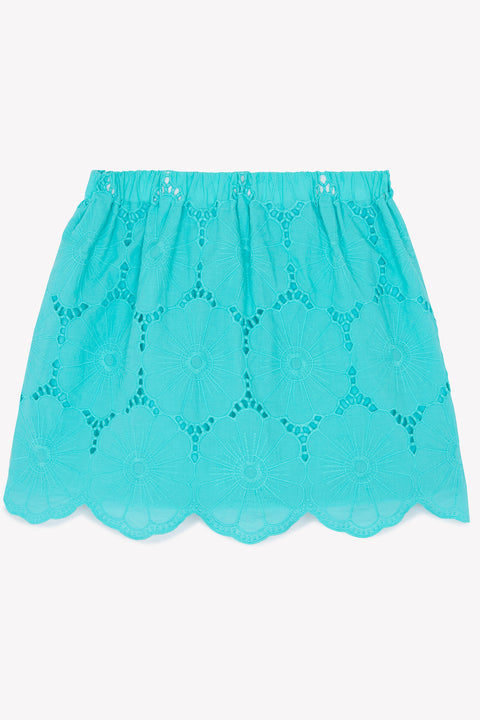 Jupe - Aigue marine broderies anglaises - Image principale