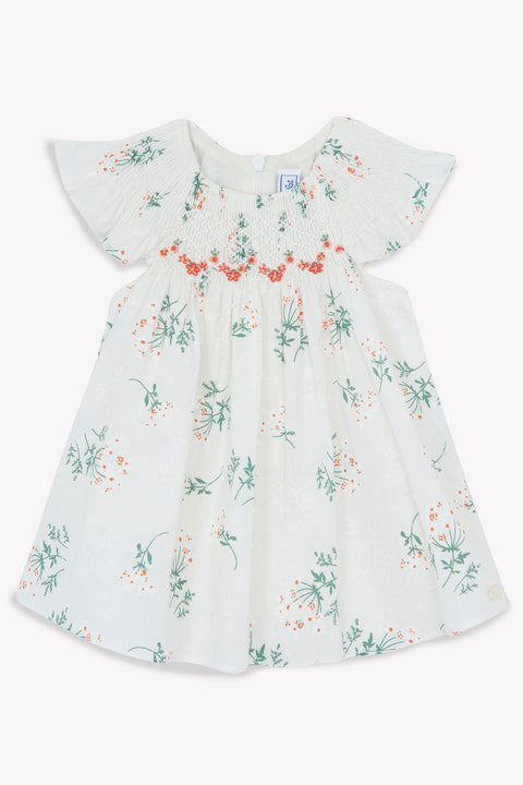 Vestito - Bianco grembiule Stampafiorito - Image principale
