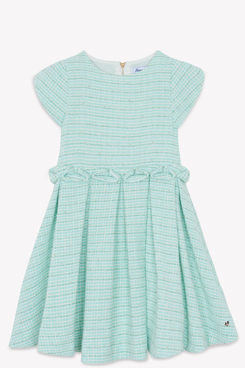 Robe - Aigue marine tweed - Image principale