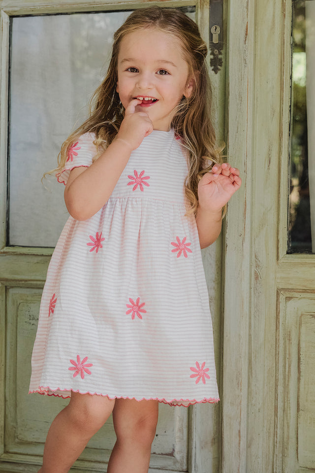 Vestito - Corallo Righe - Image principale