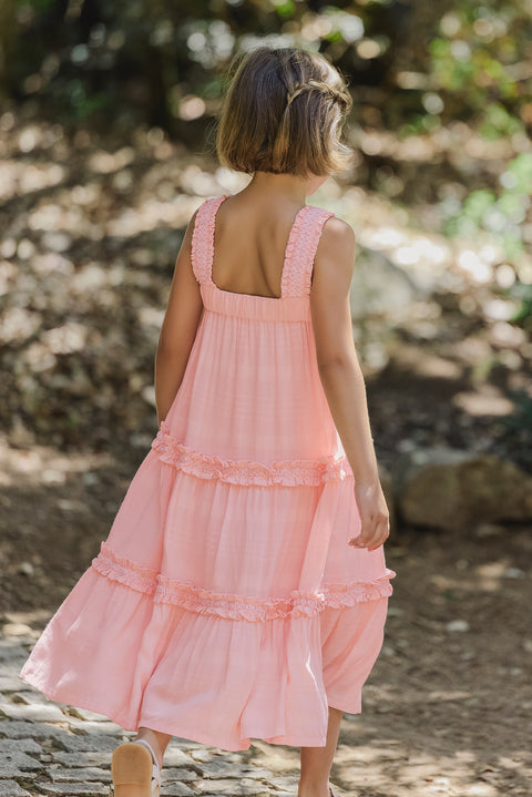 Robe - Pivoine broderie fleurie - Image principale