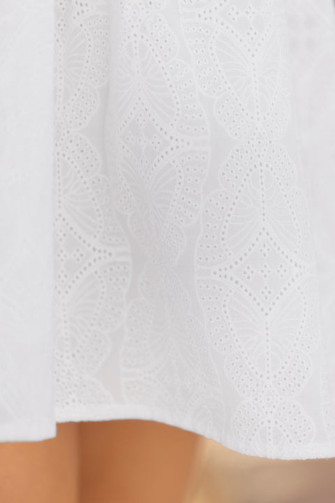 Robe - Blanc broderies anglaises - Image principale