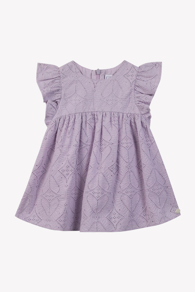 Kleid – Lila englische Stickerei - Image principale