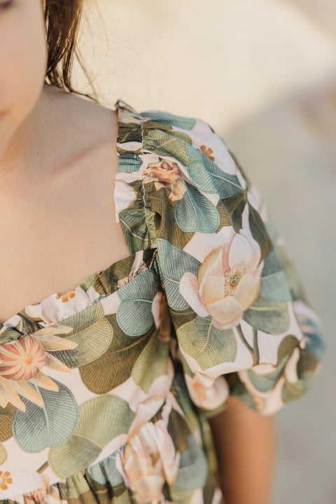 Robe - Rose ancien tissu liberty - Image principale