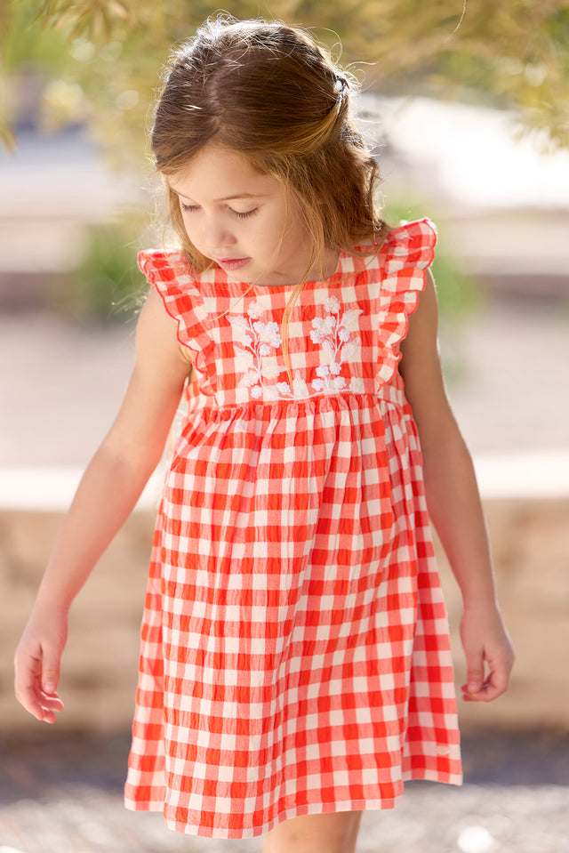 Robe - Coquelicot vichy - Image principale