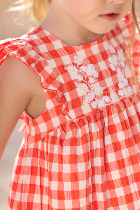 Robe - Coquelicot vichy - Image principale