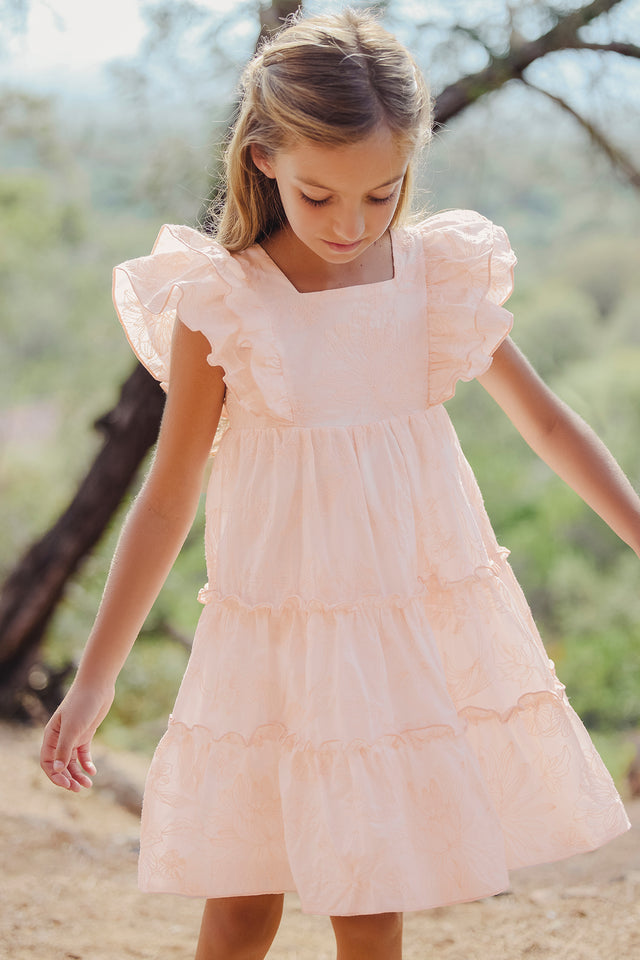 Robe - Rose ancien imprimé fleuri - Image principale