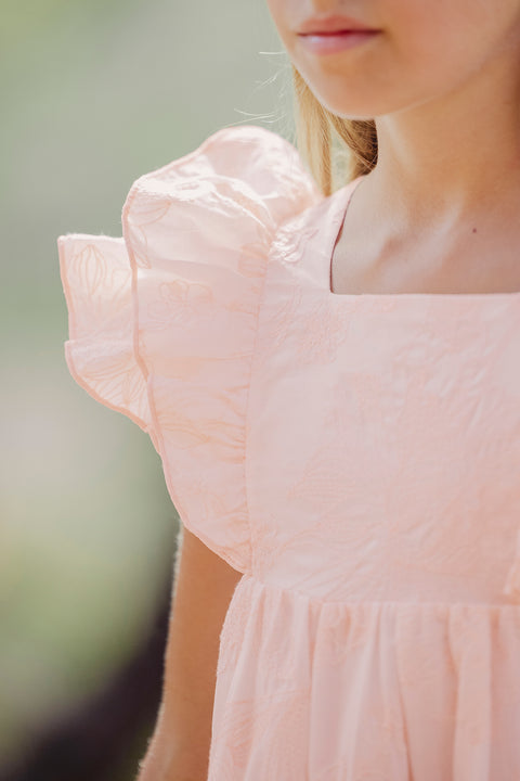 Robe - Rose ancien imprimé fleuri - Image principale