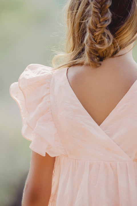 Robe - Rose ancien imprimé fleuri - Image principale