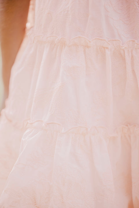 Robe - Rose ancien imprimé fleuri - Image principale