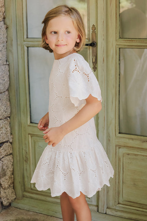 Vestito - Bianco Ricamo inglese - Image principale