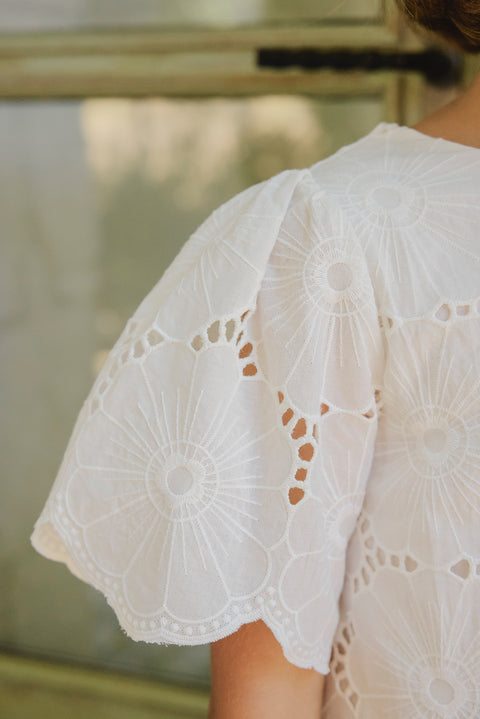 Vestito - Bianco Ricamo inglese - Image principale