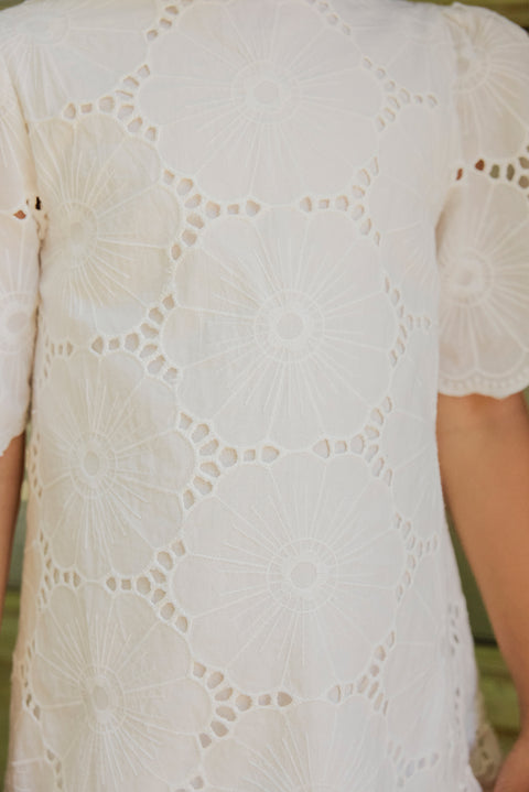 Vestito - Bianco Ricamo inglese - Image principale