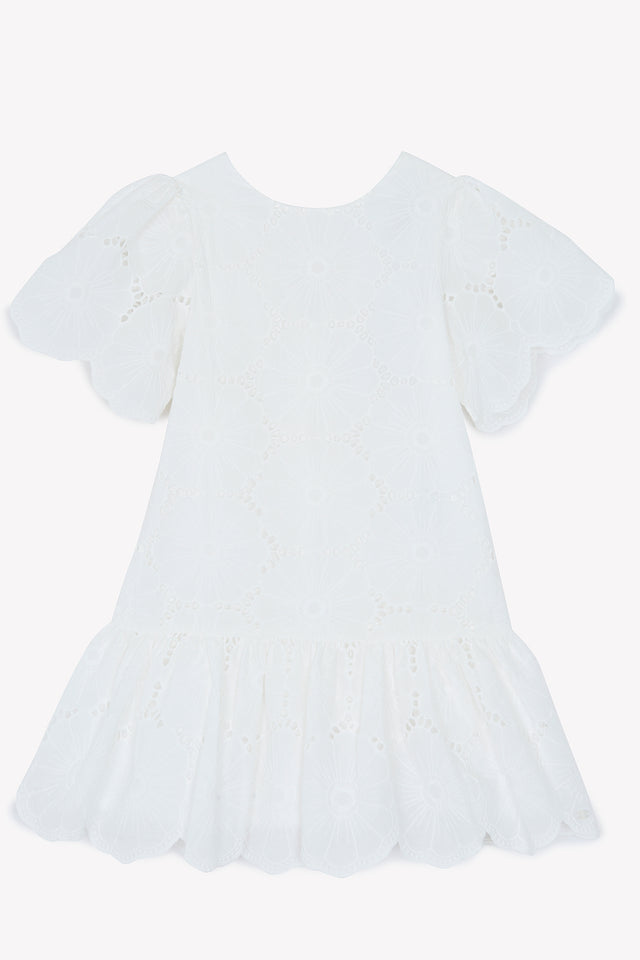 Dress - White English embroidery - Image principale