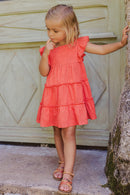 Robe - Coquelicot fleurs ton sur ton