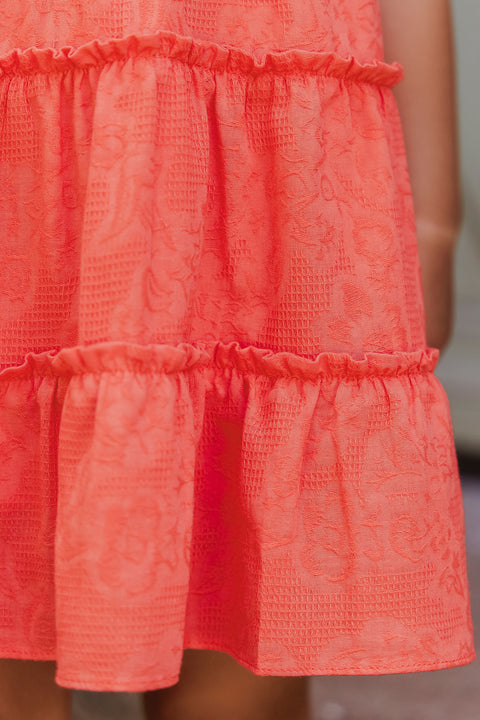 Robe - Coquelicot fleurs ton sur ton - Image principale