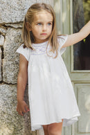 Vestido - Blanco bata Bordado