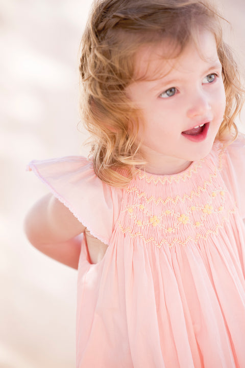Robe - Pivoine smock brodé - Image principale