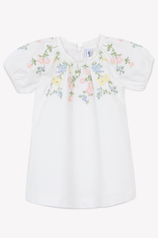 Kleid - Blassrosa Stickerei blumig - Image principale