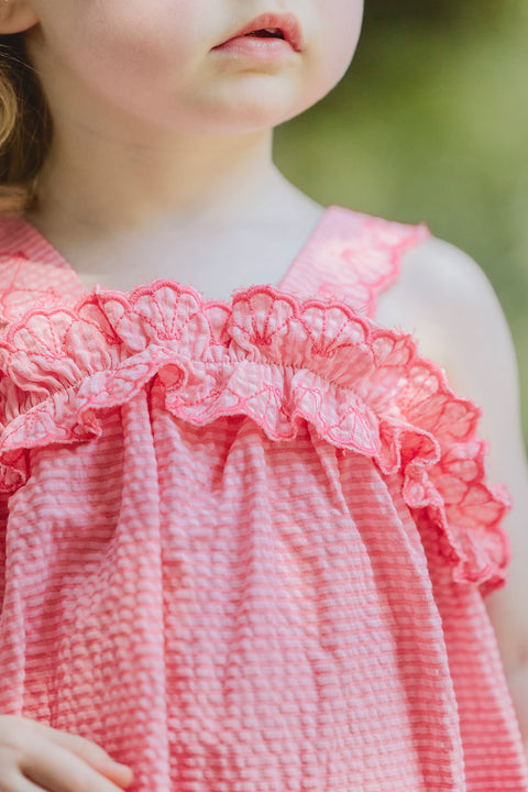 Robe - Corail détails coquillages - Image principale