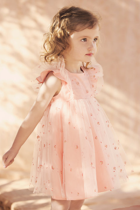 Robe - Pivoine tulle fleurs - Image principale
