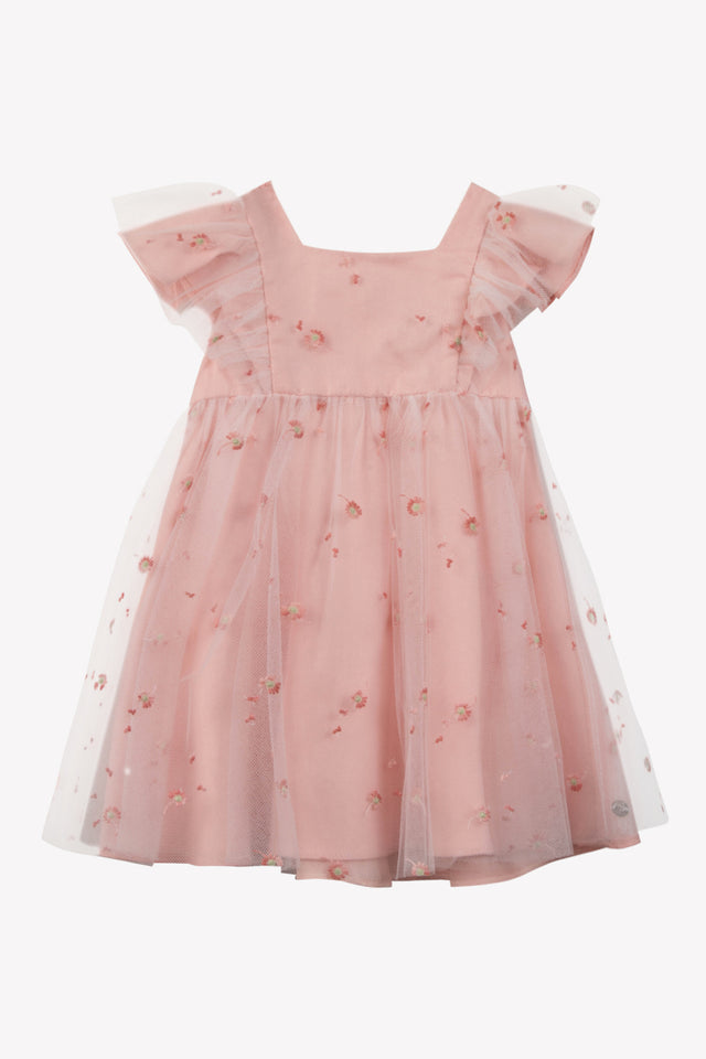 Kleid – Pfingstrosen-Tüllblüten - Image principale