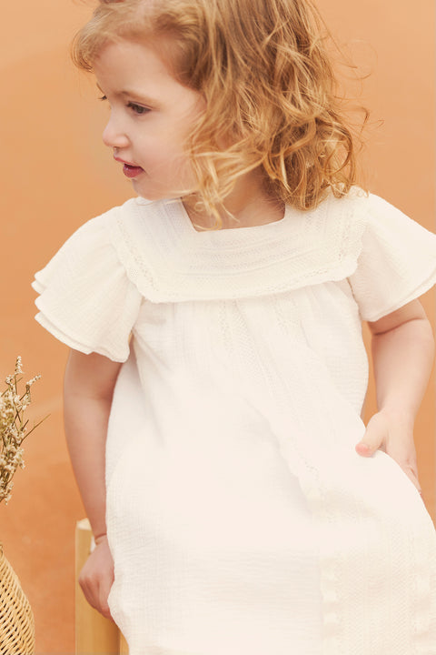 Robe - Blanc crochet - Image principale