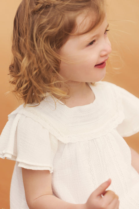 Robe - Blanc crochet - Image principale